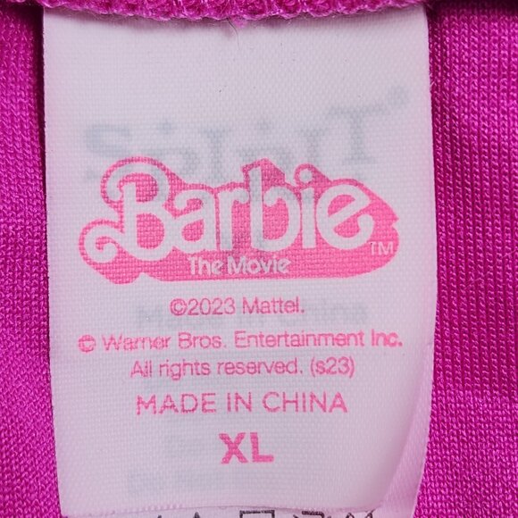 Barbie The Movie Spirit Pink Star Bell-Bottom Pants, Women's XL - Picture 5 of 10